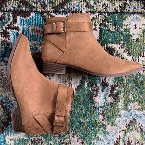 Faux Suede Ankle Booties